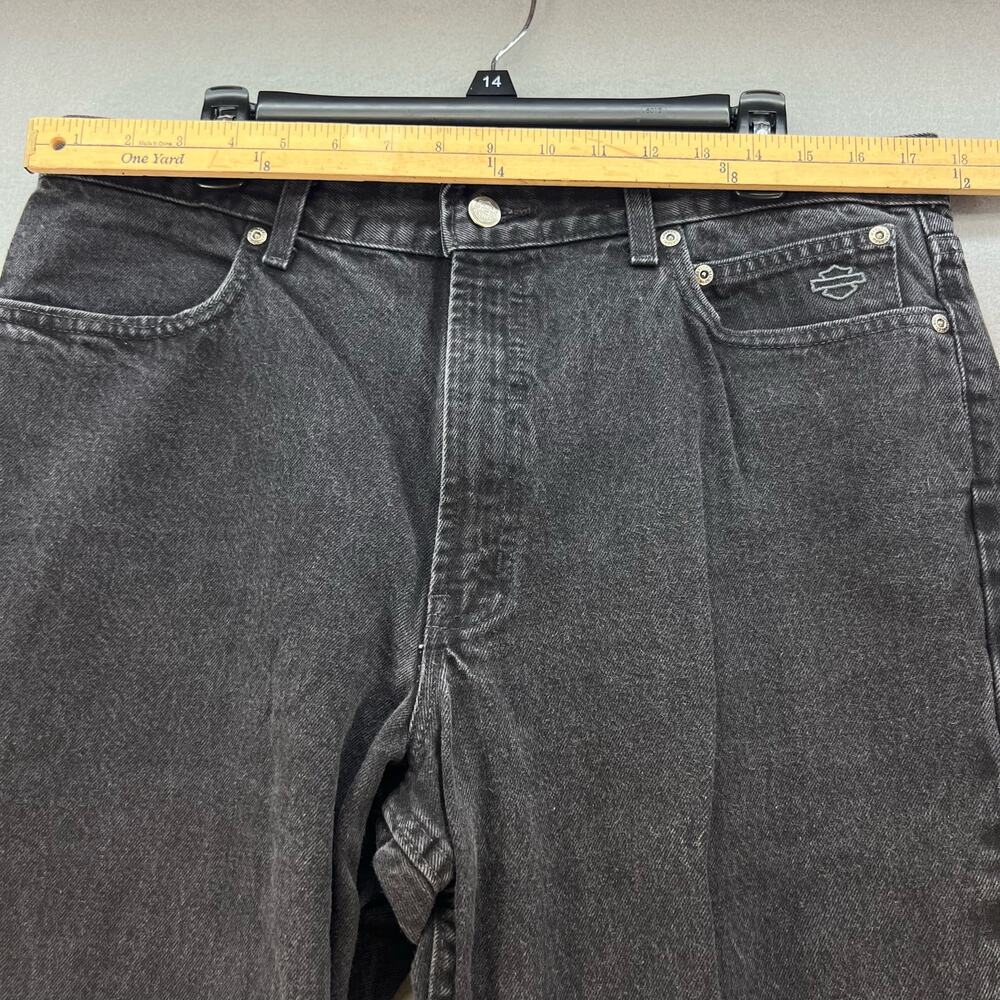 Harley Davidson Jeans Men's 36x30 Black Relaxed Fit Straight Leg Motor Clothes - Picture 11 of 15